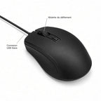 Souris USB Filaire Ergonomique pour Ordinateur et Bureau