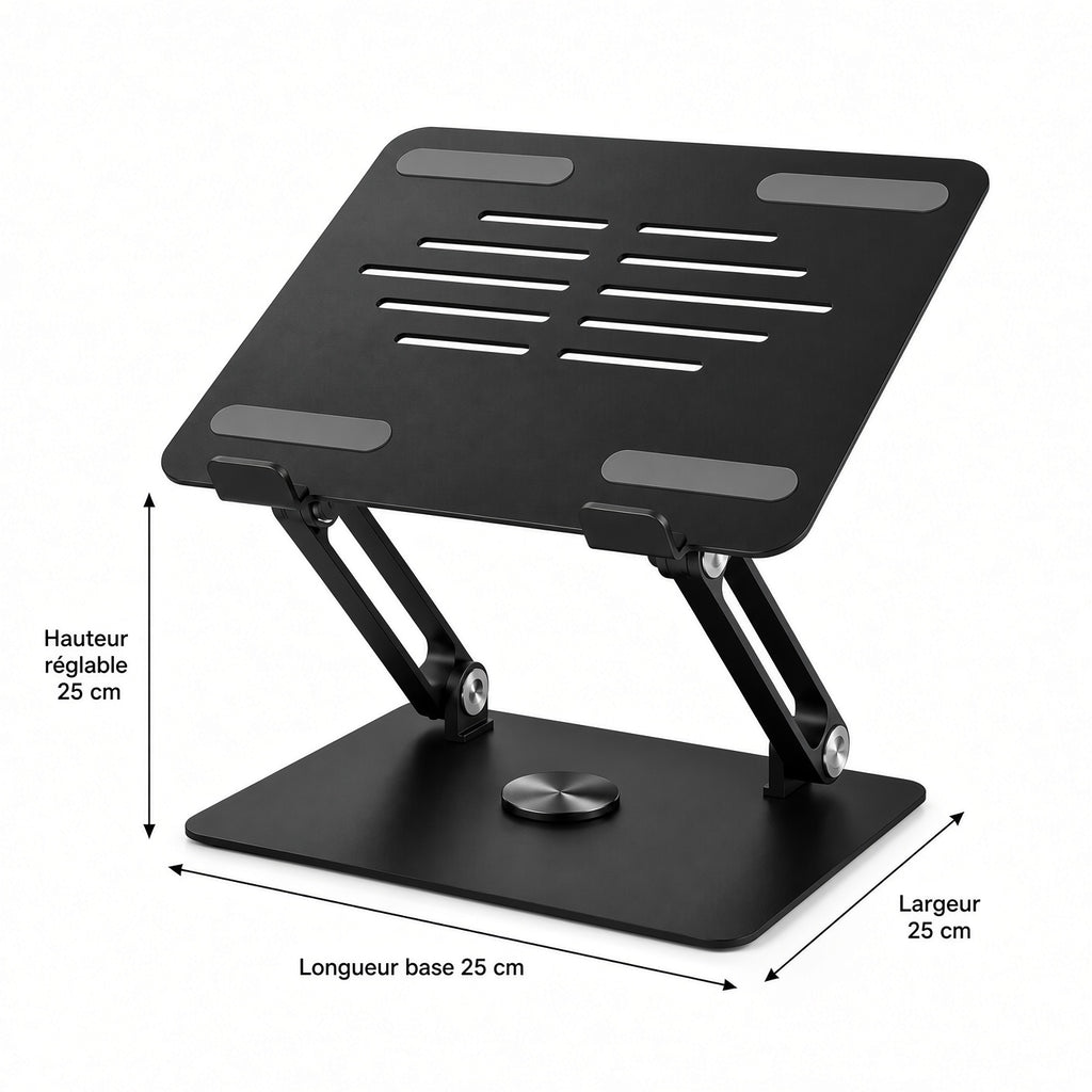Support Ordinateur Portable Réglable et Pliable – Support Ergonomique pour Bureau