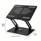 Support Ordinateur Portable Réglable et Pliable – Support Ergonomique pour Bureau